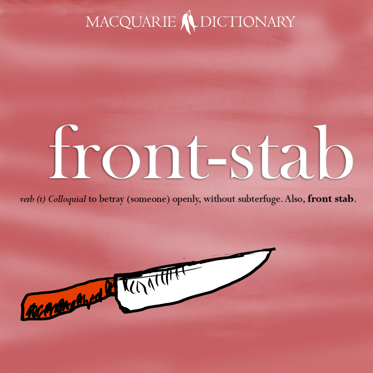 Word of the Year 2021 - front-stab